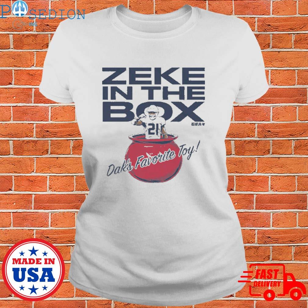 Ezekiel Elliott & Dak Prescott Zeke In The Box Dak'S Favorite Toy Shirt,  hoodie, sweater, long sleeve and tank top