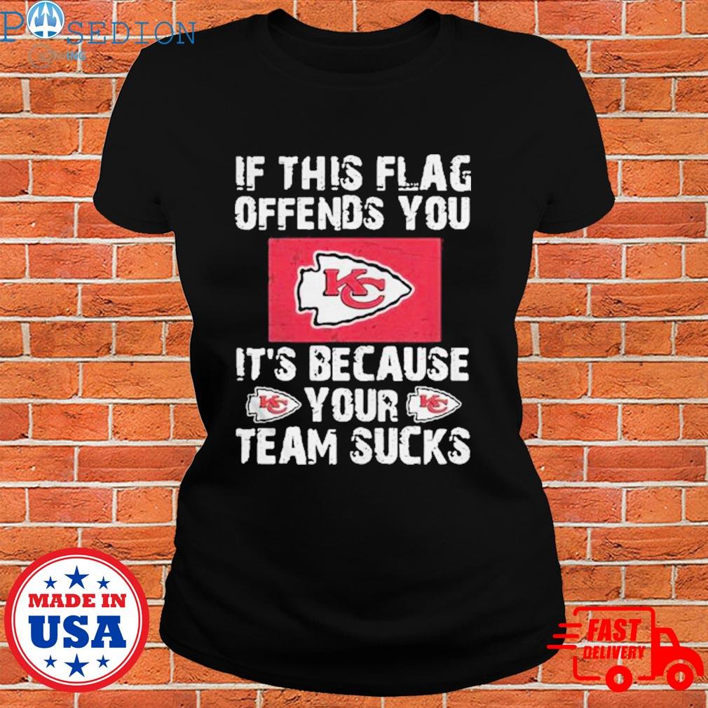 If This Cincinnati Bengals Flag Offends You Your Team Suck T-Shirt