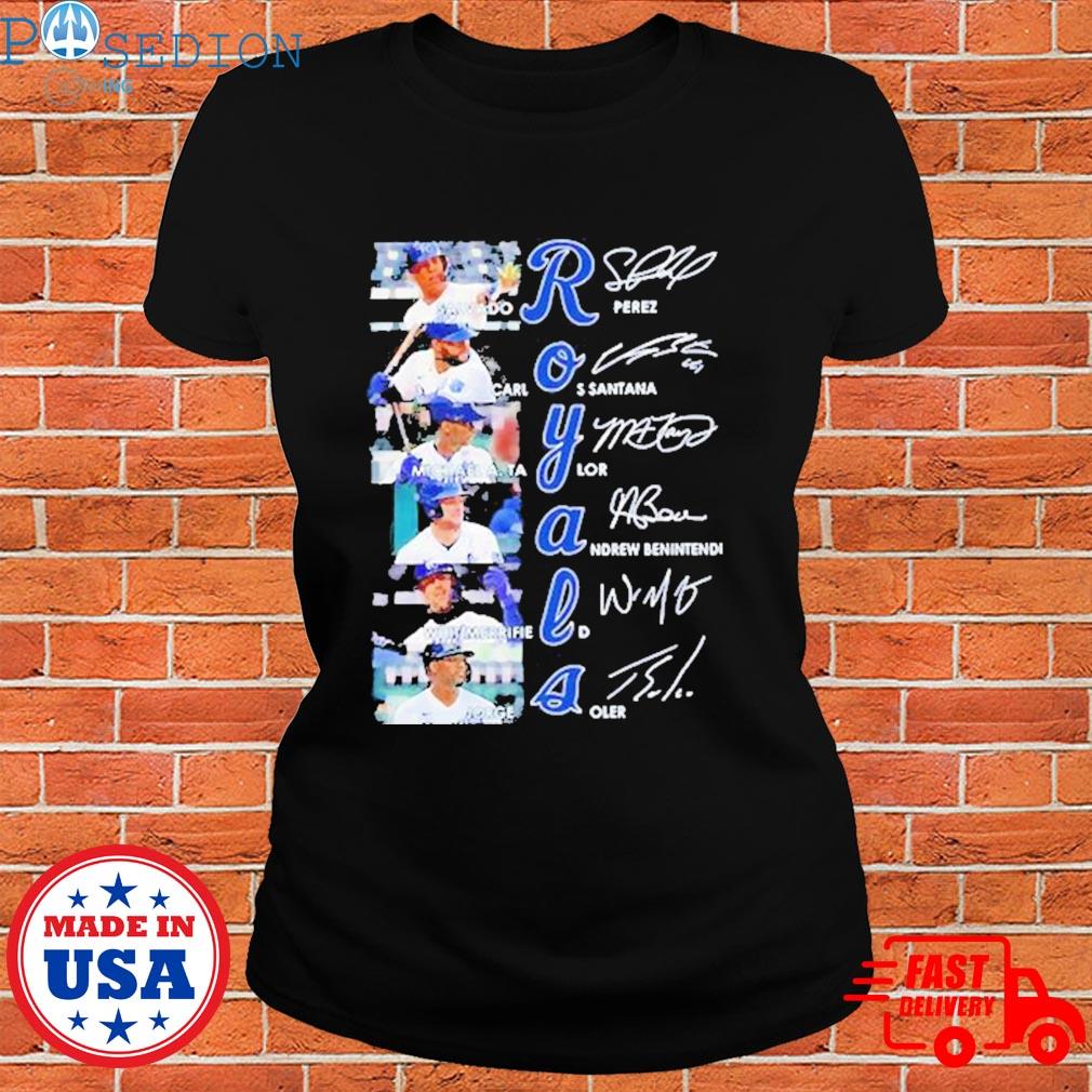 Official kansas city royals baseball player Team signatures T-shirts,  hoodie, sweater, long sleeve and tank top