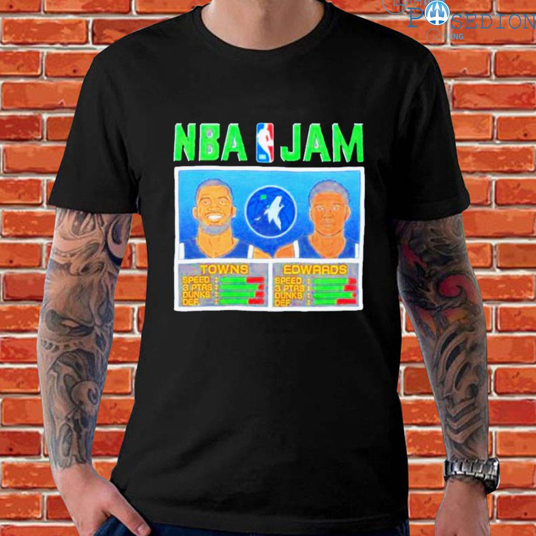 Nba jam timberwolves towns and edwards shirt, hoodie, sweater, long sleeve  and tank top