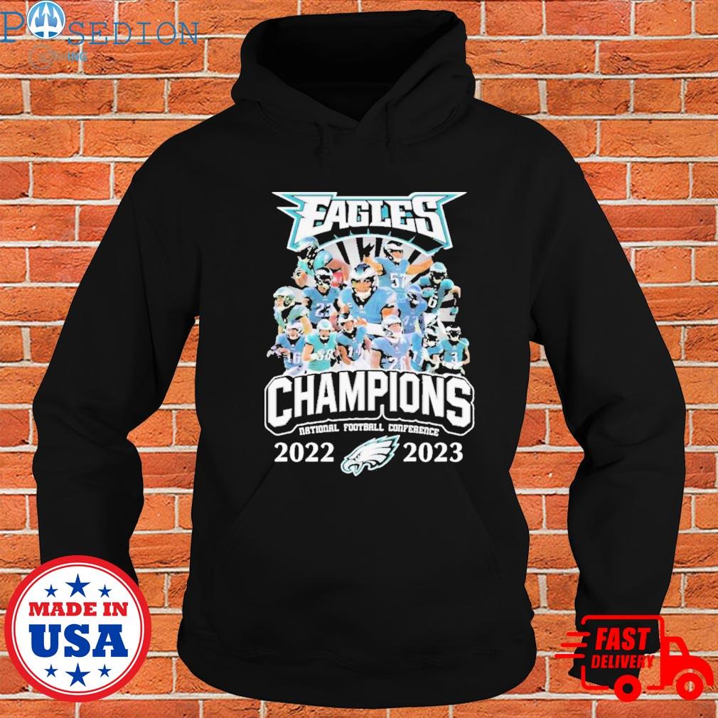 Official philadelphia eagles champions national football conference 2022 2023  shirt, hoodie, longsleeve tee, sweater