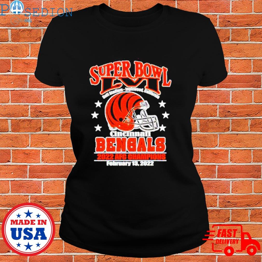 Official Superbowl LVI Cincinnati Bengals 2022 AFC Champions shirt, hoodie,  sweater, long sleeve and tank top