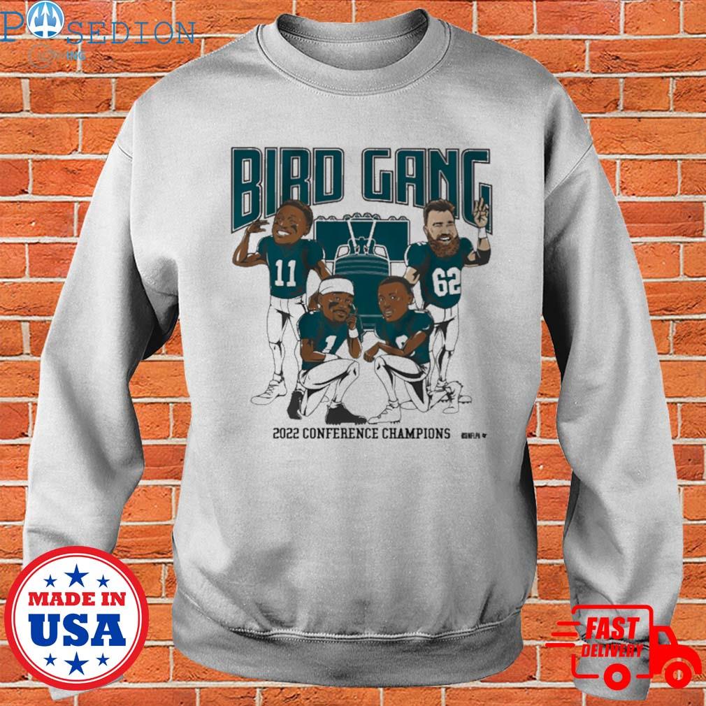 Official breakingt merch bird gang philadelphia 2022 conference champions  inside the iggles T-shirt, hoodie, sweater, long sleeve and tank top