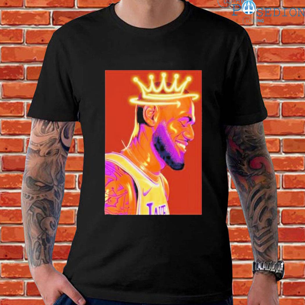 Lakers King Lebron James Poster Shirt - High-Quality Printed Brand