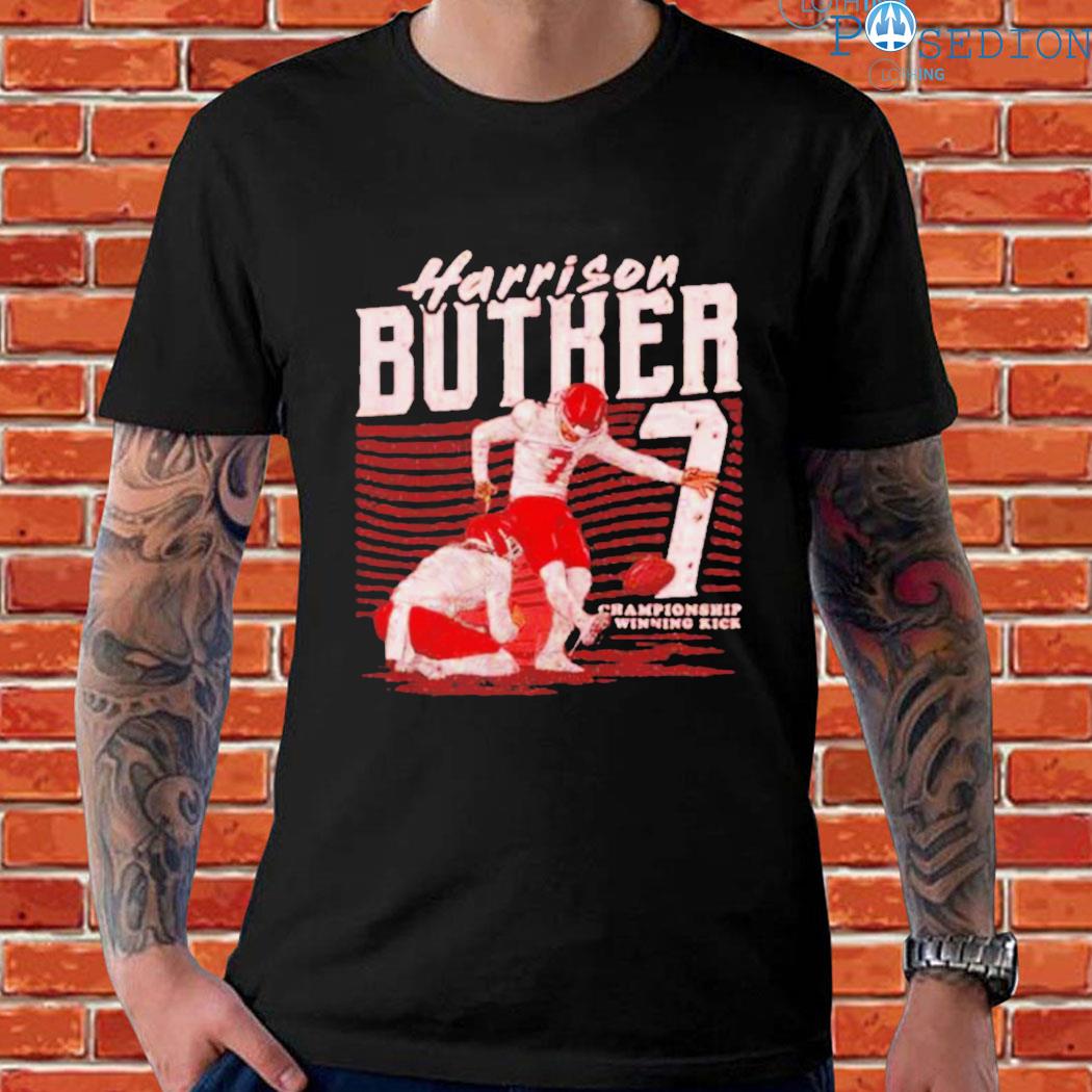 Official Harrison butker Kansas city Chiefs championship winning kick T- shirt, hoodie, sweater, long sleeve and tank top