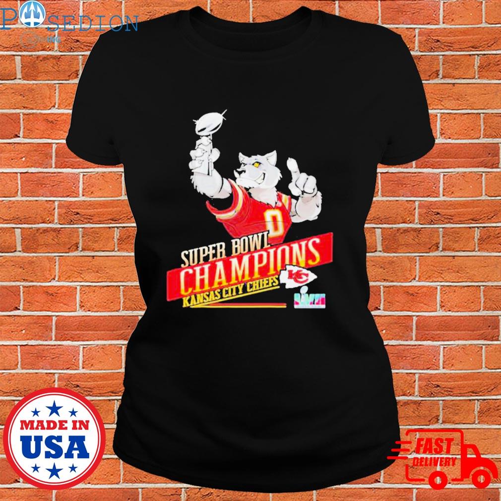 Official k.c wolf super bowl champions Kansas city Chiefs trophy T-shirt,  hoodie, sweater, long sleeve and tank top