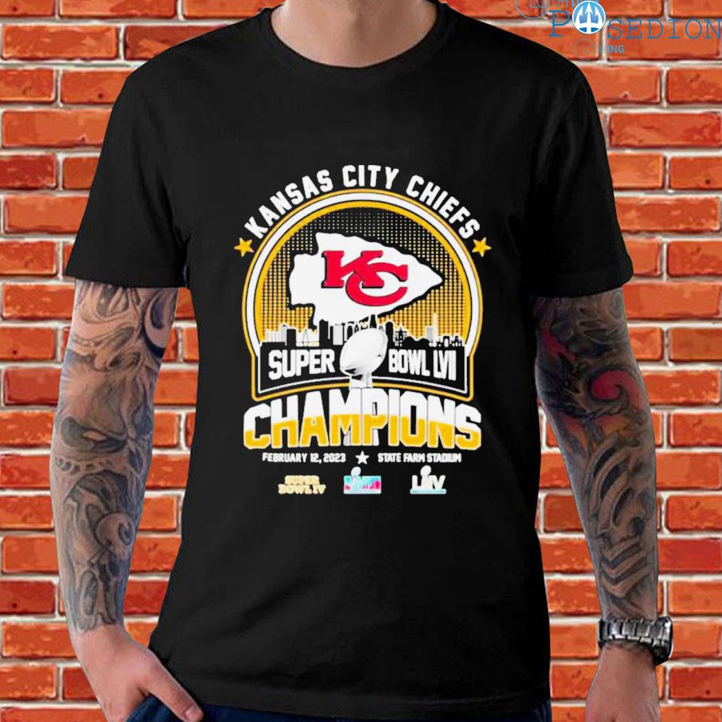 KC Chiefs 3x Super Bowl Champions shirt 