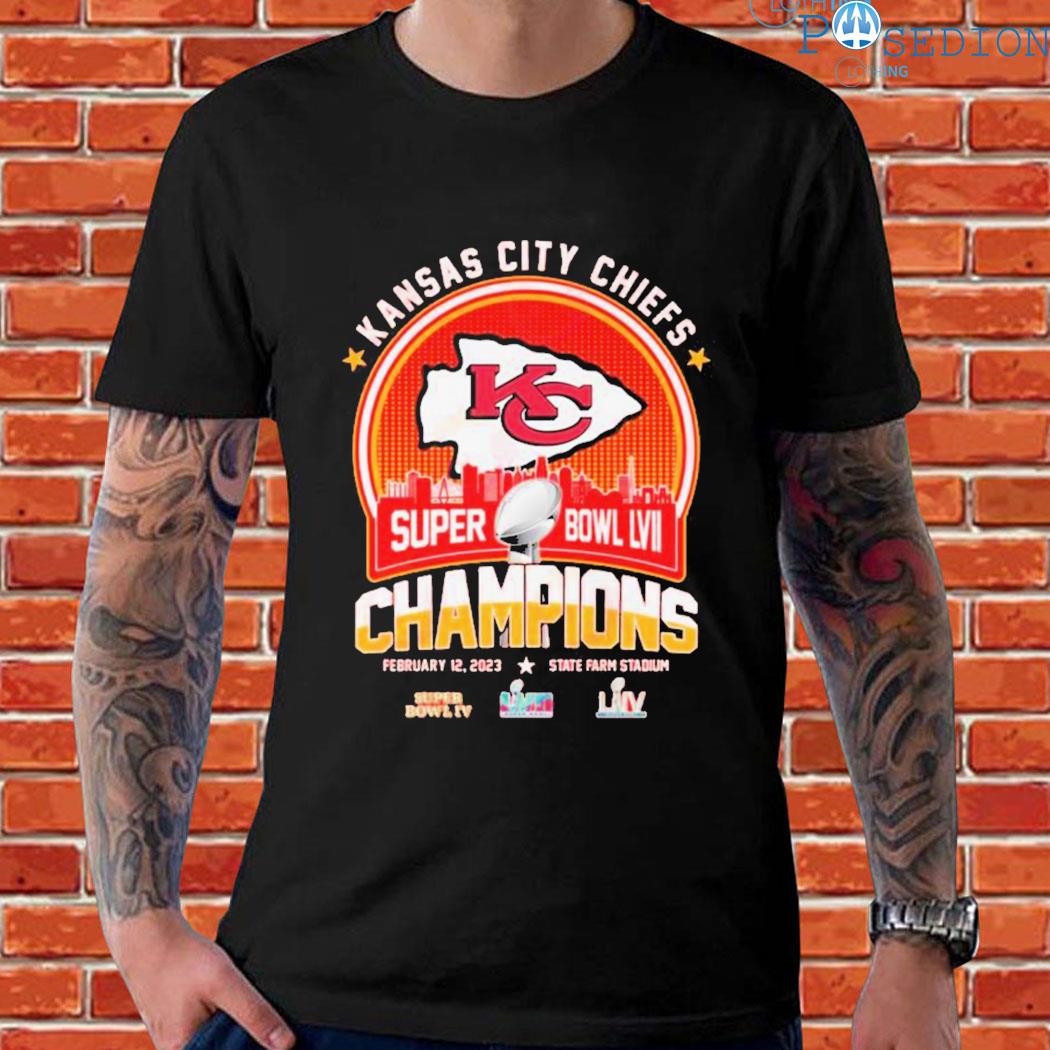 KC Chiefs Super Bowl LVII Champions 2023 State Farm Stadium T-Shirt,  hoodie, sweater, long sleeve and tank top