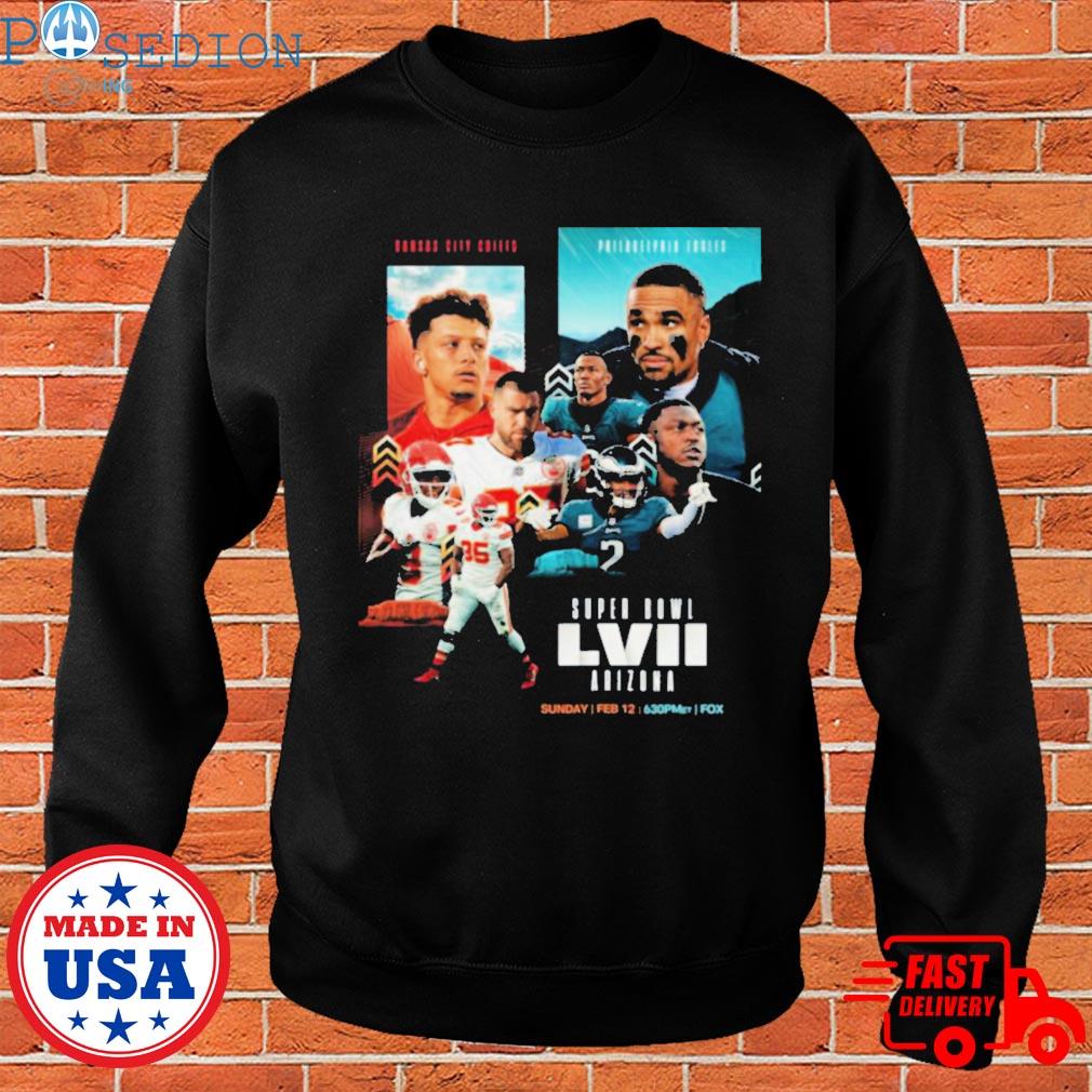 Kansas city Chiefs vs. philadelphia eagles super bowl lvii Arizona shirt,  hoodie, sweater, long sleeve and tank top