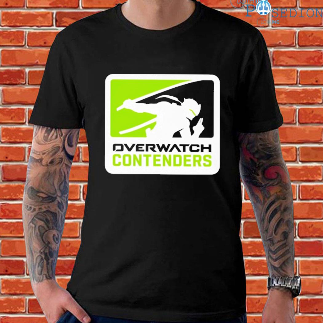 Official overwatch league black contenders T-shirts
