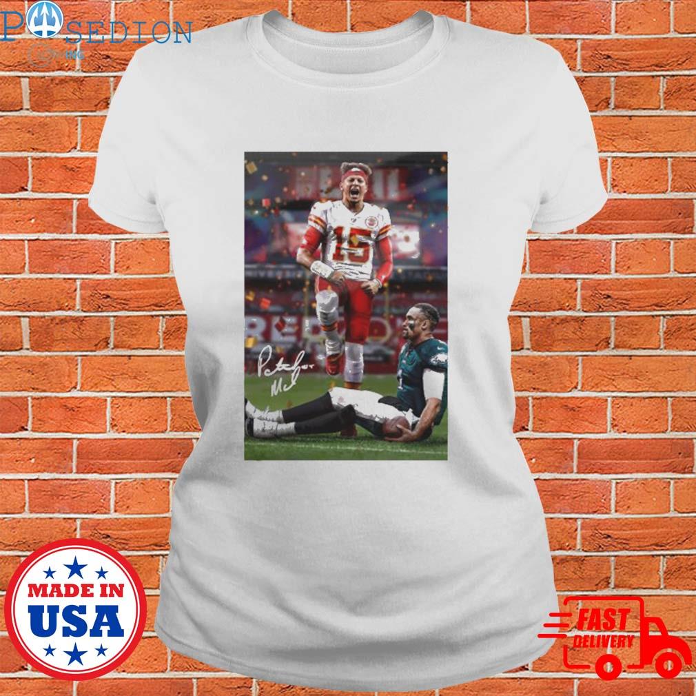 Jalen Hurts Vs Patrick Mahomes Football Womens T-Shirt Tee