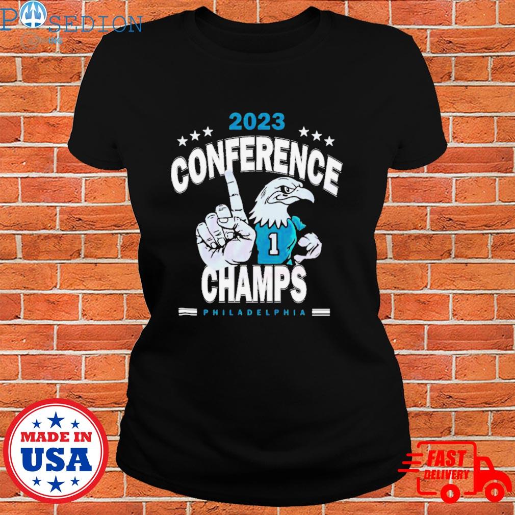 Official philadelphia Eagles 2023 Conference Champs Bird Jalen Hurts  T-shirt - 2020 Trending Tees