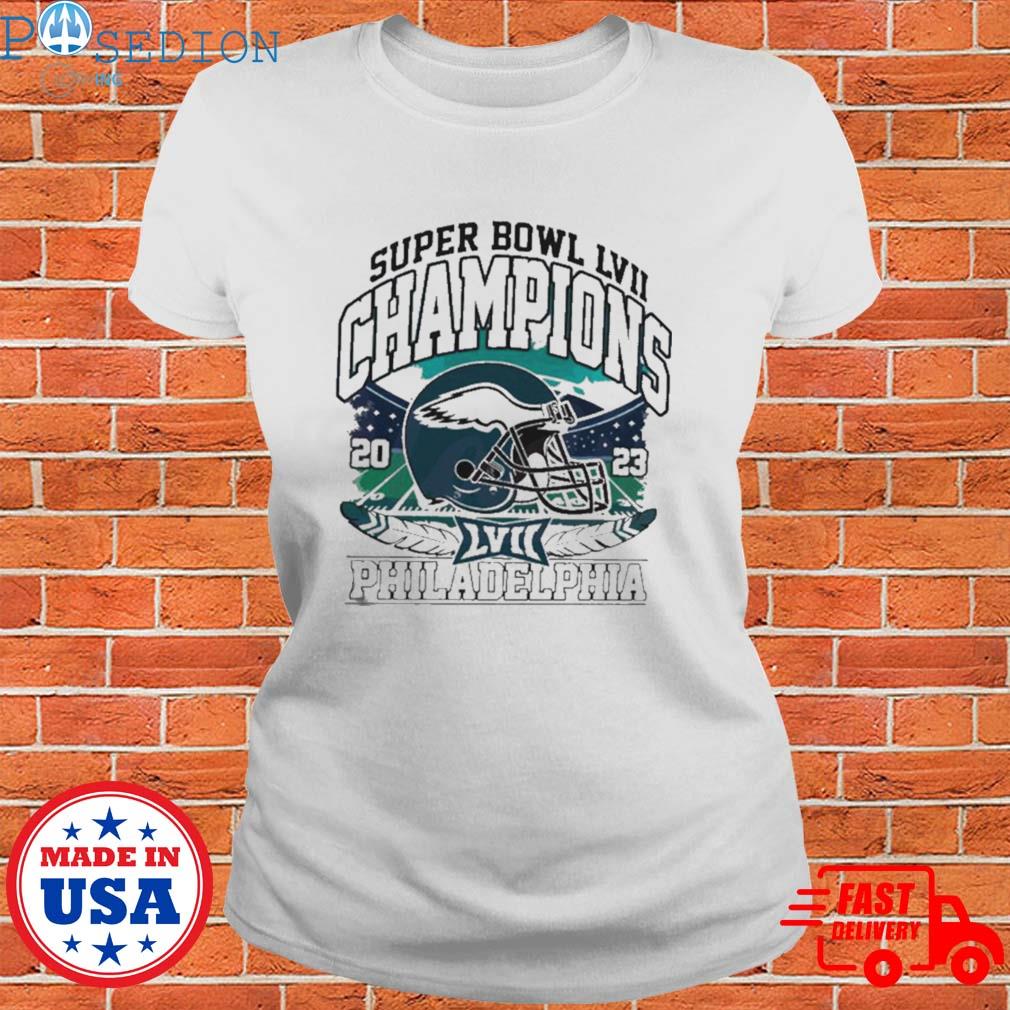 Philadelphia Eagles Champions Super Bowl 2023 Helmet Unisex Shirt - T-shirts  Low Price