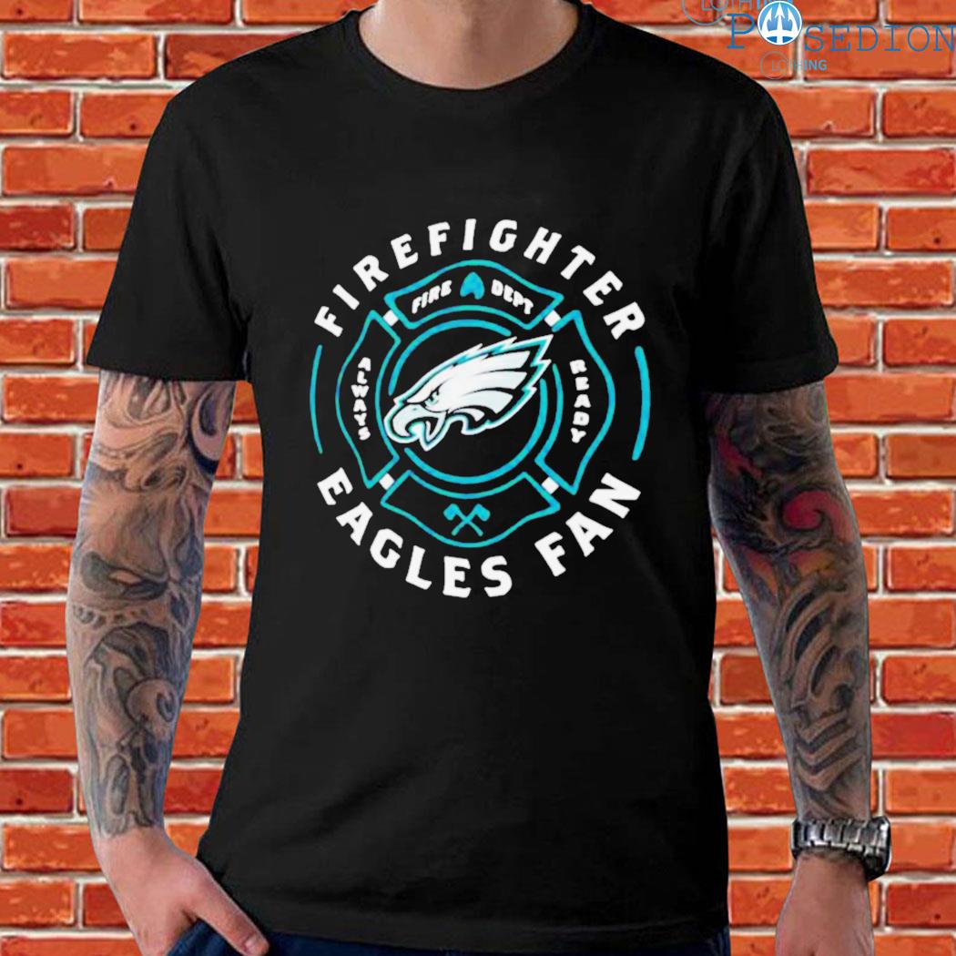 Philadelphia Eagles Firefighter Eagles Fan Shirt Ladies T-shirt