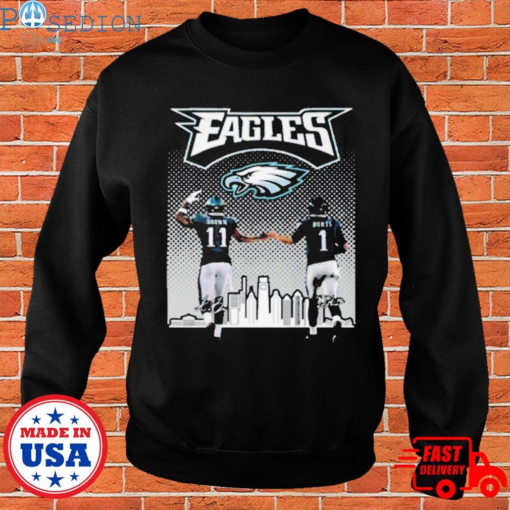 Number 1 Jalen Hurts qb the eagles team Philadelphia eagles t-shirt,  hoodie, sweater, long sleeve and tank top