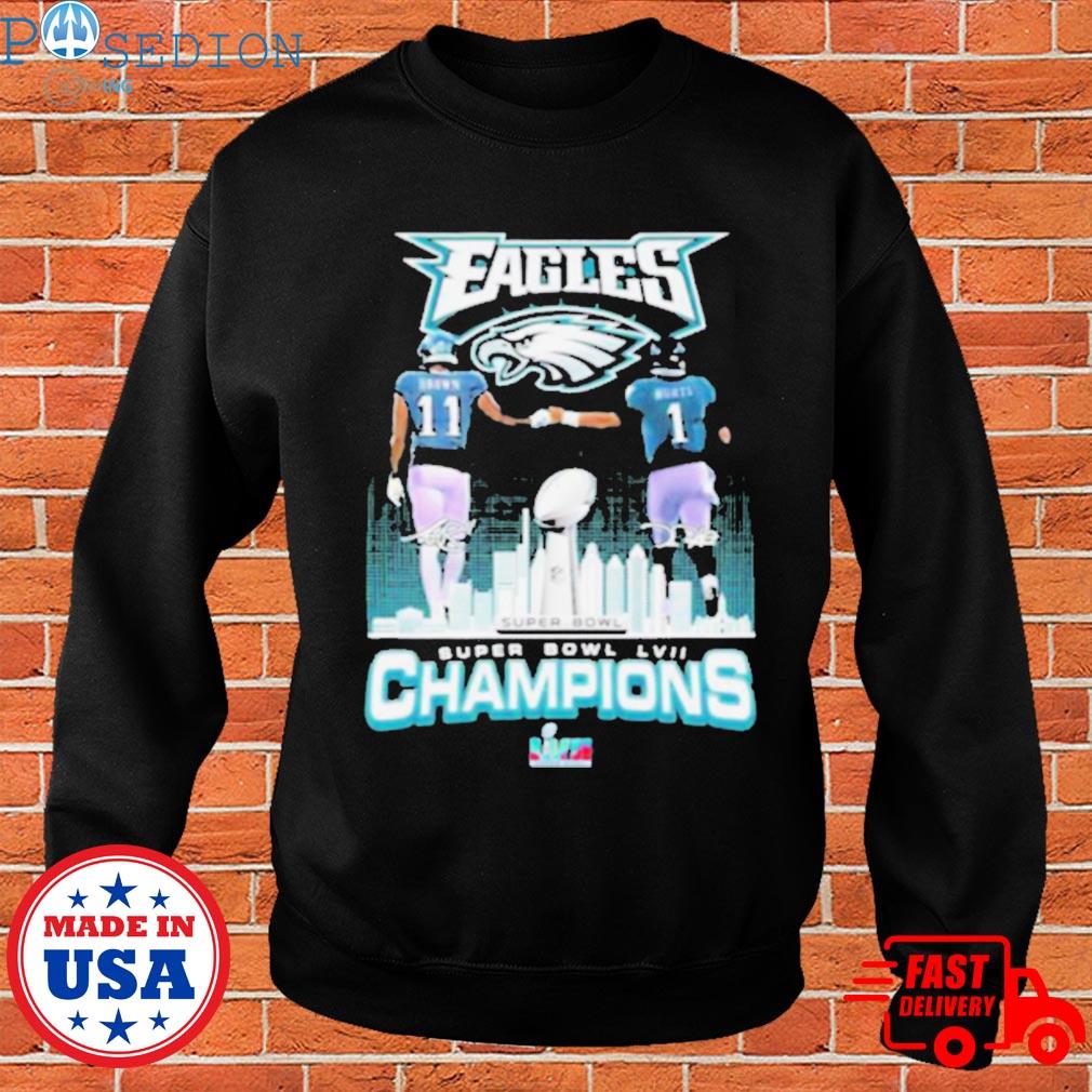 Champions philadelphia eagles super bowl lvii shirt, hoodie, sweater, long  sleeve and tank top