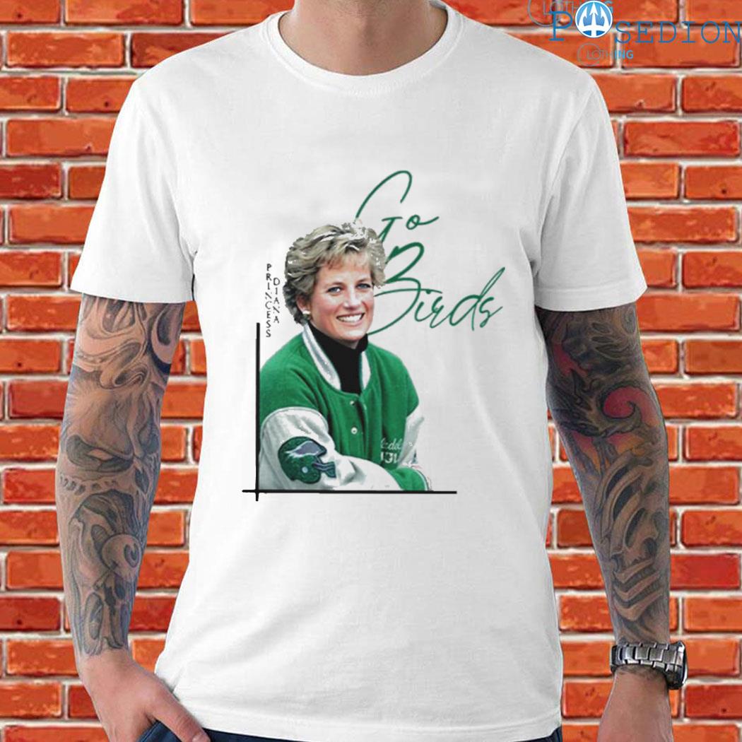 Princess Diana Go Birds Philadelphia Eagles Design T-shirt - Trends Bedding