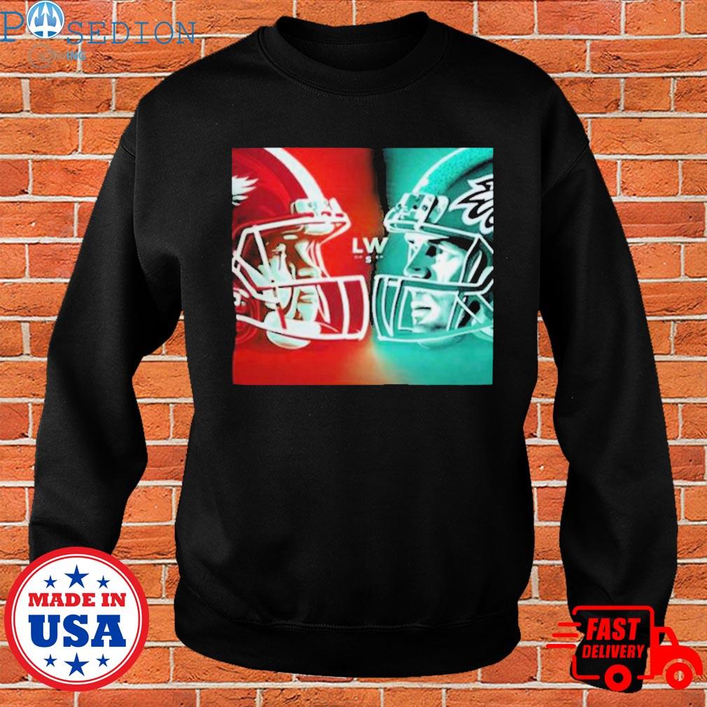 Kansas City Chiefs vs Philadelphia Eagles Super Bowl LVII 2023 poster shirt,  hoodie, sweater, long sleeve and tank top