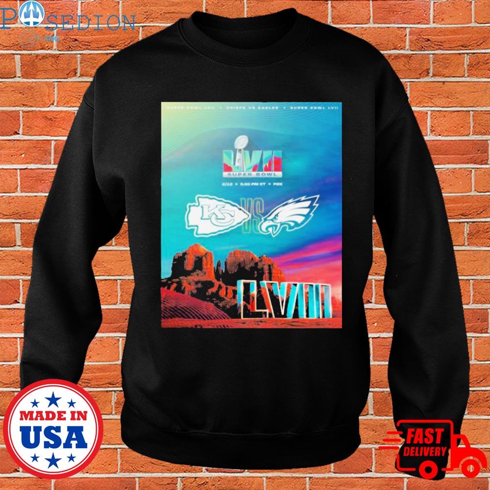 Philadelphia eagles super bowl lvii custom name & number shirt, hoodie,  sweater, long sleeve and tank top