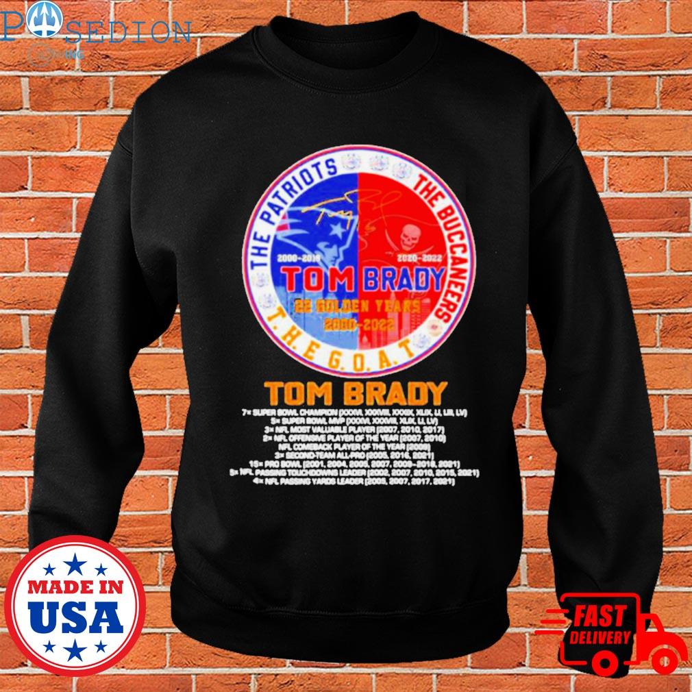 Tom Brady Goat Split Patriots Buccaneers 2023 T-shirt,Sweater, Hoodie, And  Long Sleeved, Ladies, Tank Top