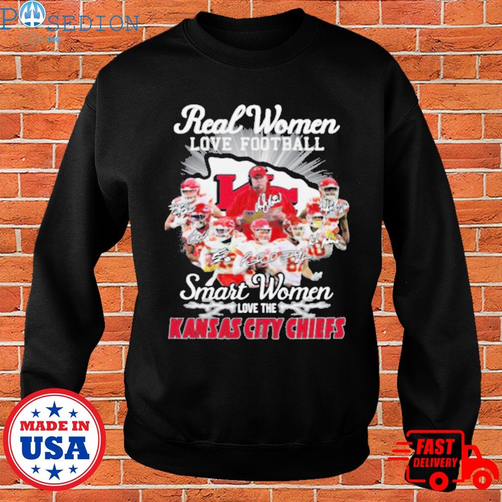 Real women love football smart women love the Kansas City Chiefs logo shirt,  hoodie, sweater, long sleeve and tank top