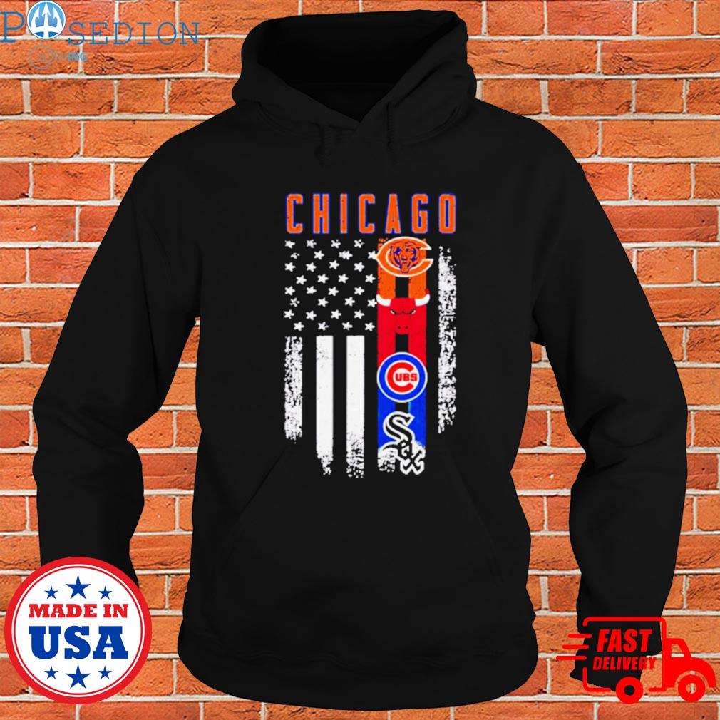 Official Chicago Cubs, Bears and Bulls official logo shirt, hoodie,  sweater, long sleeve and tank top