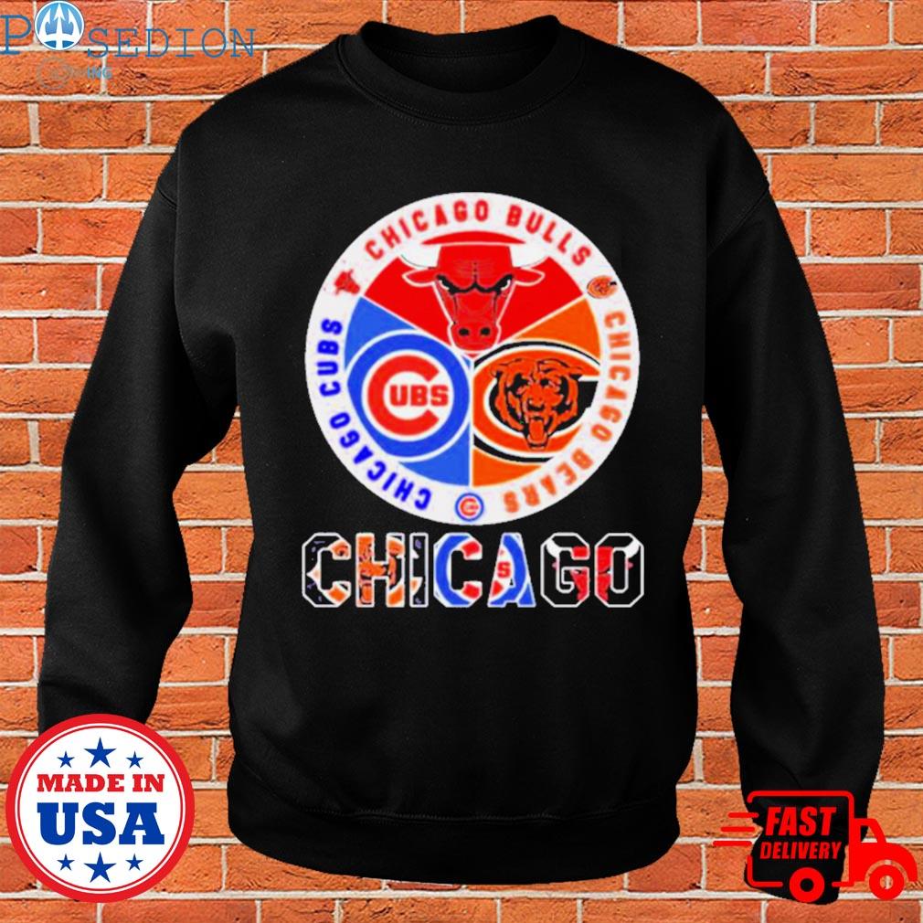 Chicago bulls chicago bears and Chicago Cubs logo teams new design