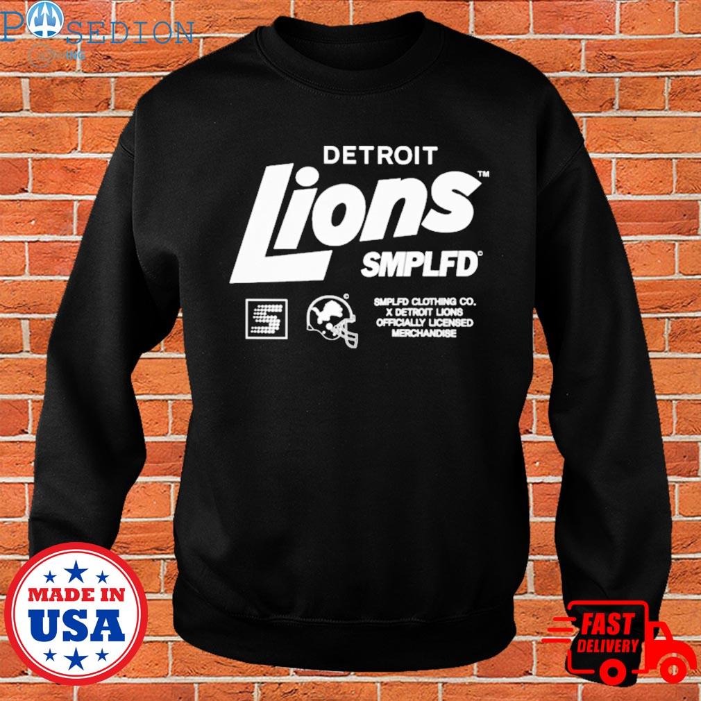 Top sMPLFD x Lions detroit shirt, hoodie, sweater, long sleeve and tank top