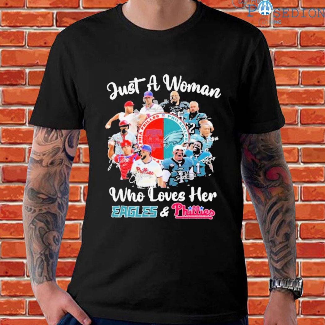 Just A Women Who Loves Her Philadelphia Eagles shirt, hoodie, sweater, long  sleeve and tank top