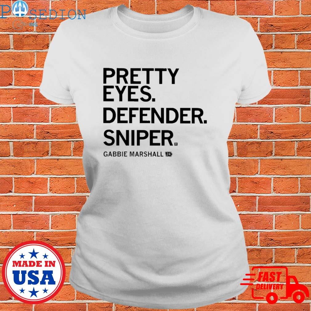 Official official Pretty eyes defender sniper gabbie marshall 24 T ...