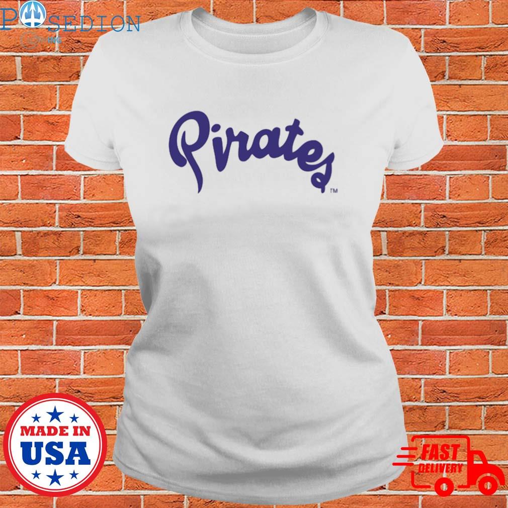 Powder Purple Pirates Script Comfort Colors T-shirt #23 Back