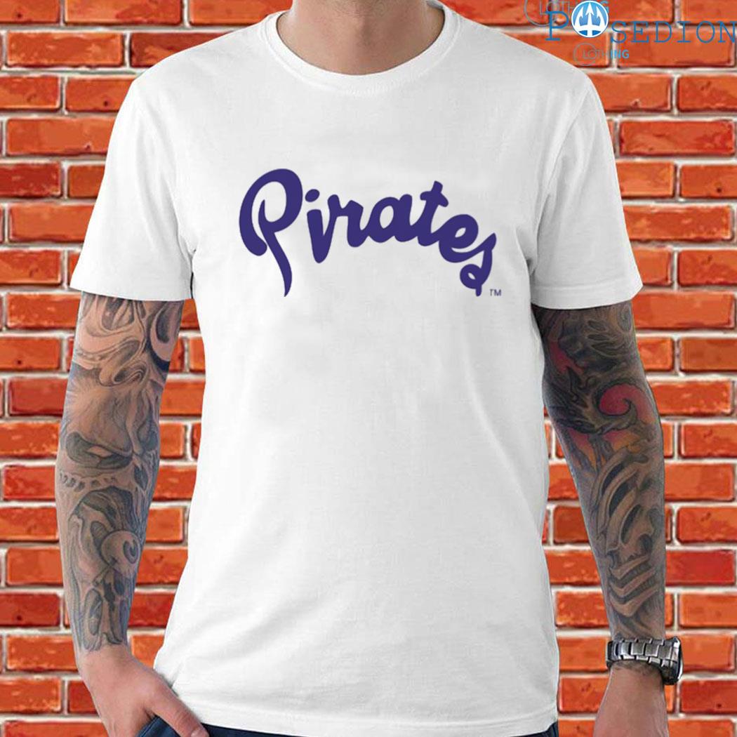 Powder Purple Pirates Script Comfort Colors T-shirt #23 Back