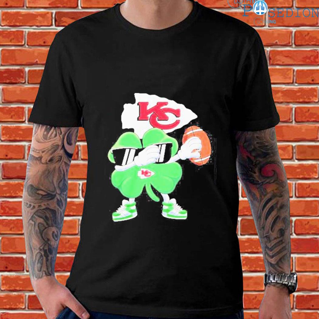 Official shamrocks dabbing Kansas city Chiefs st patrick's day 2023 T-shirt,  hoodie, sweater, long sleeve and tank top