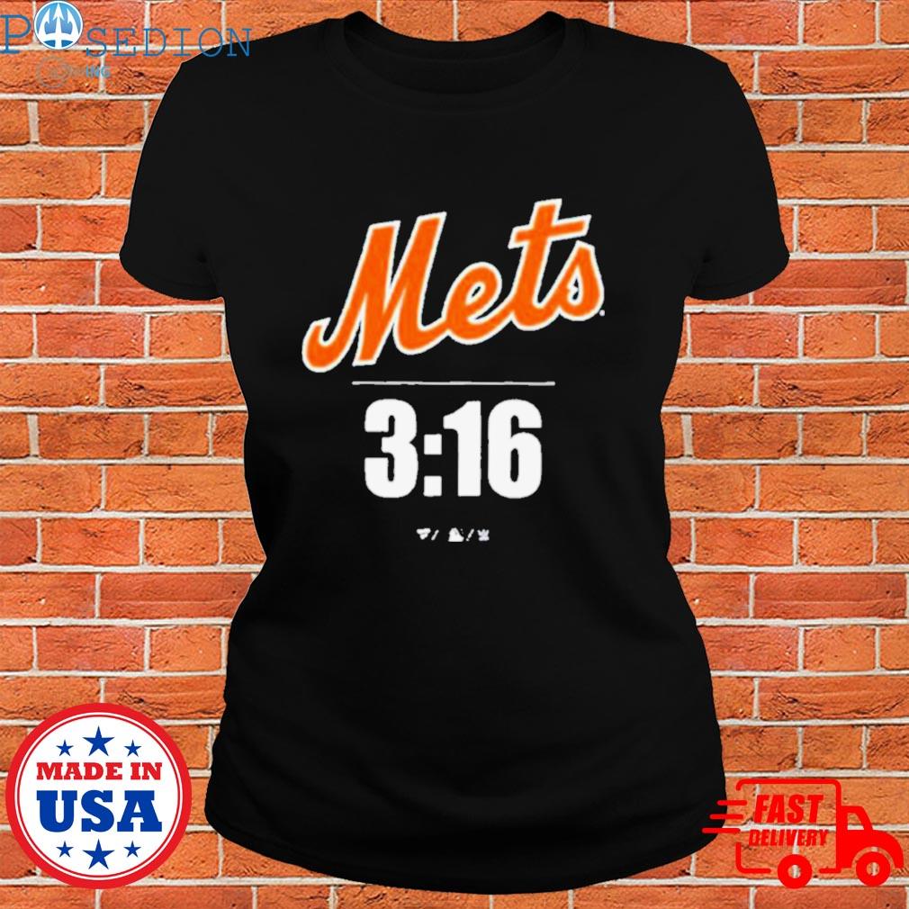 New York Mets Fanatics Branded Official Logo T-Shirt - Orange