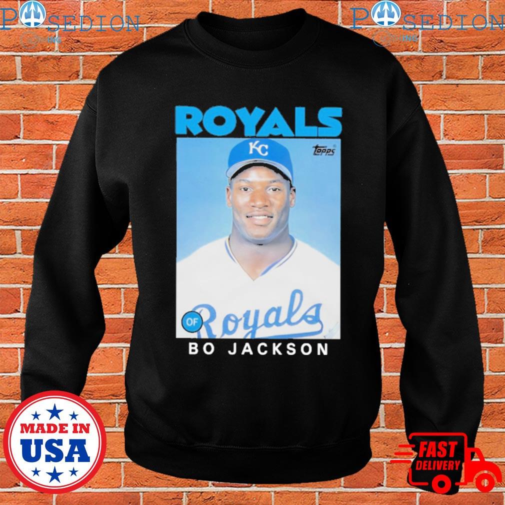 1986 Topps Baseball Bo Jackson Royals Shirt, hoodie, sweater, long