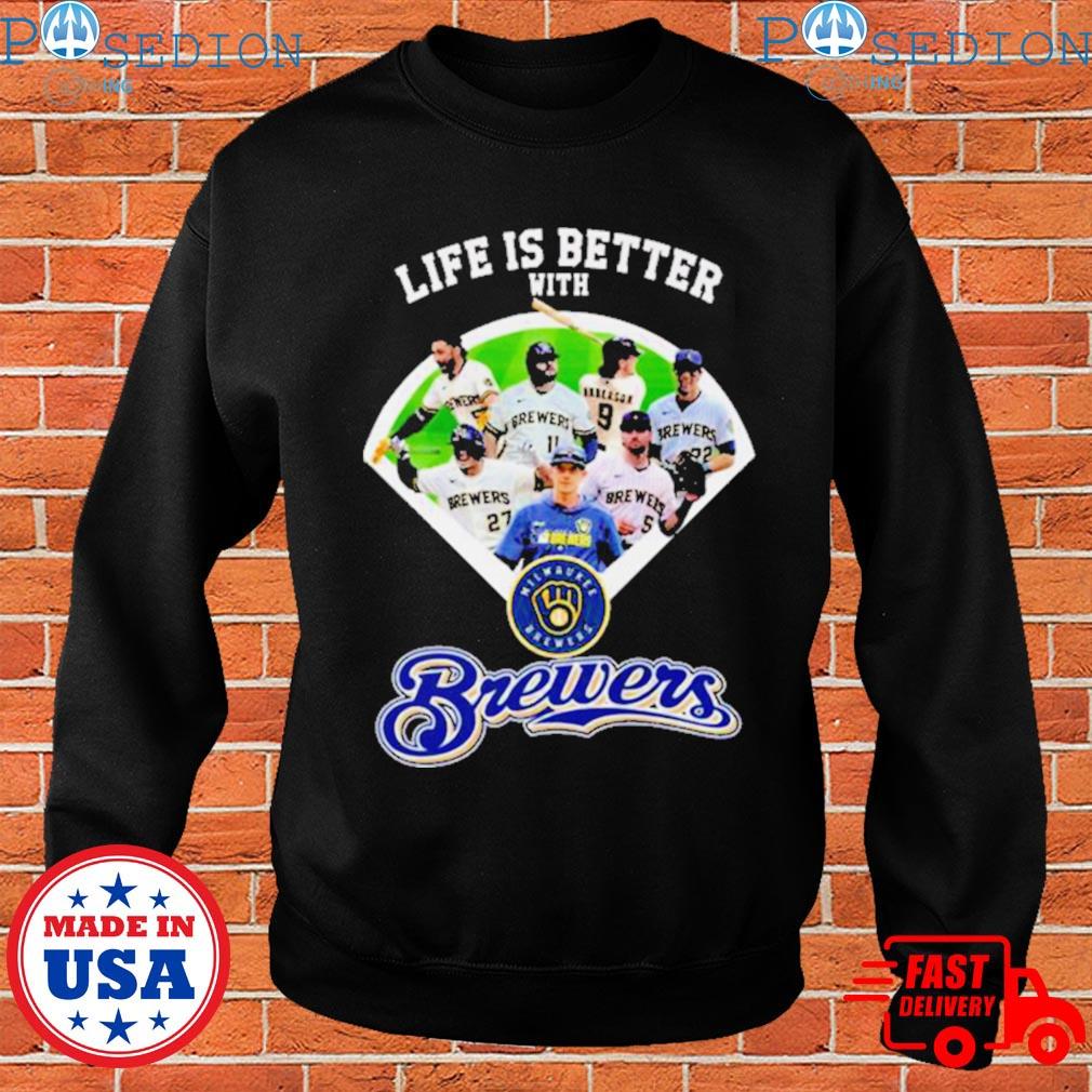 Sweaters, 9s Milwaukee Brewers Shirt Collection Tee