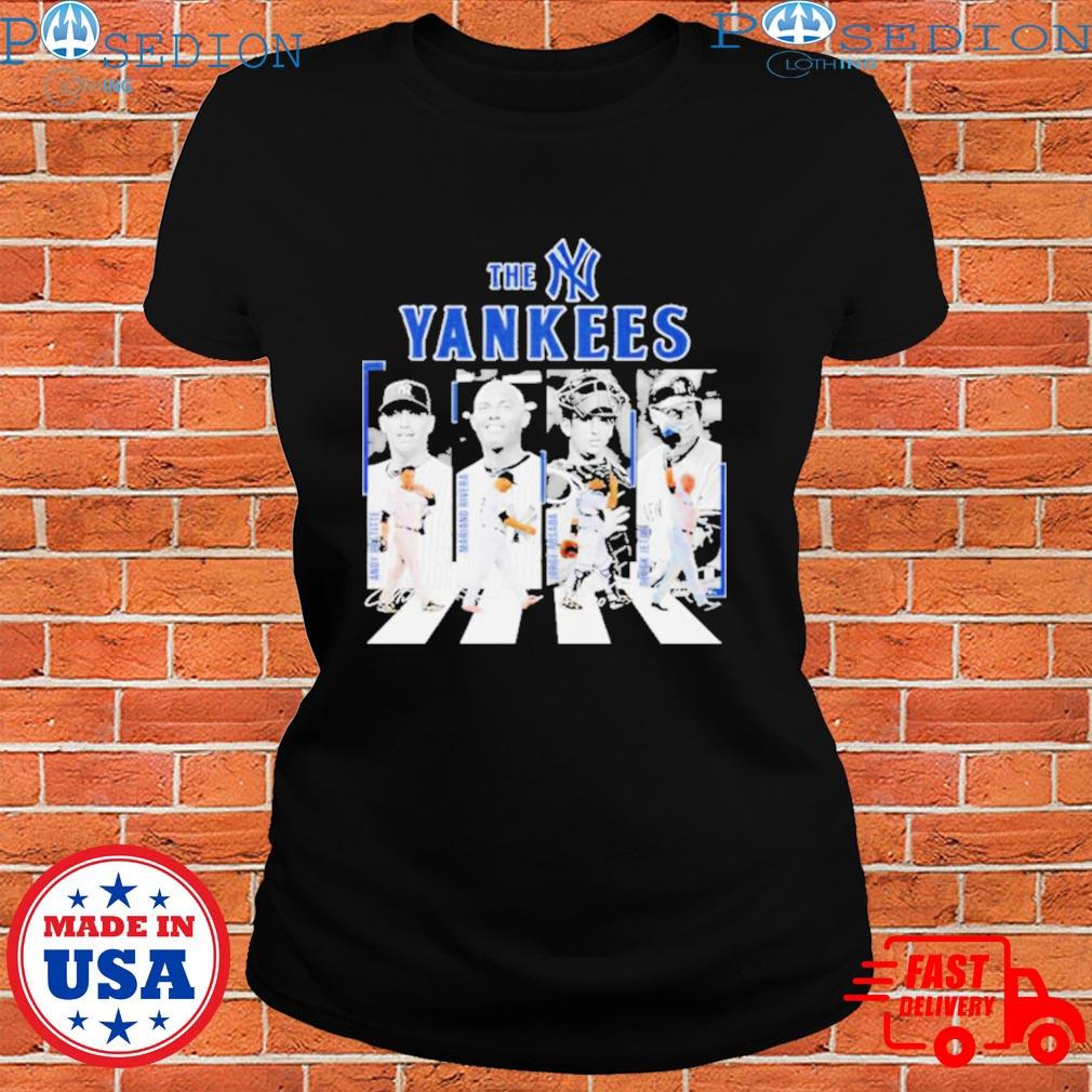 2023 The Yankees Andy Pettitte, Mariano Rivera, Jorge Posada and Derek  Jeter abbey road signatures shirt, hoodie, sweater, long sleeve and tank top