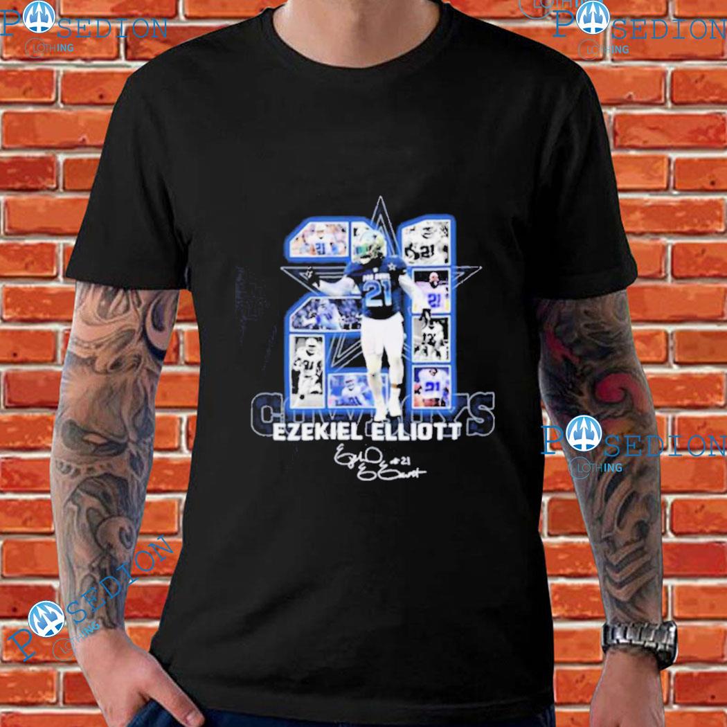 21 Ezekiel Elliott Cowboys Signature Shirt - Limotees