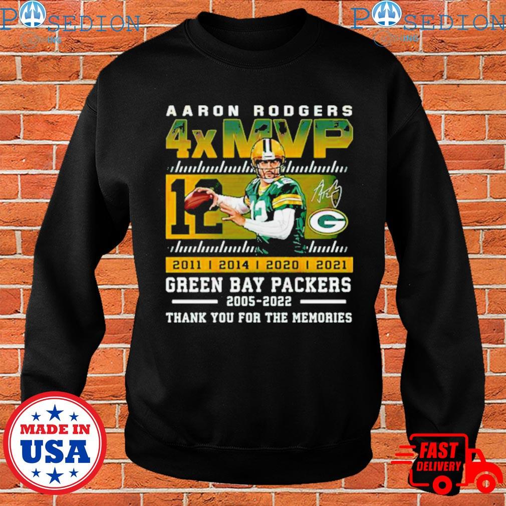 Green Bay Packers Thank You Aaron Rodgers 2005-2022 signature