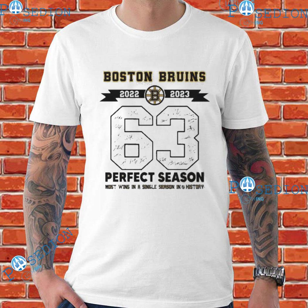 Boston Bruins 2022 2023 63 wins most wins in a Single Season in