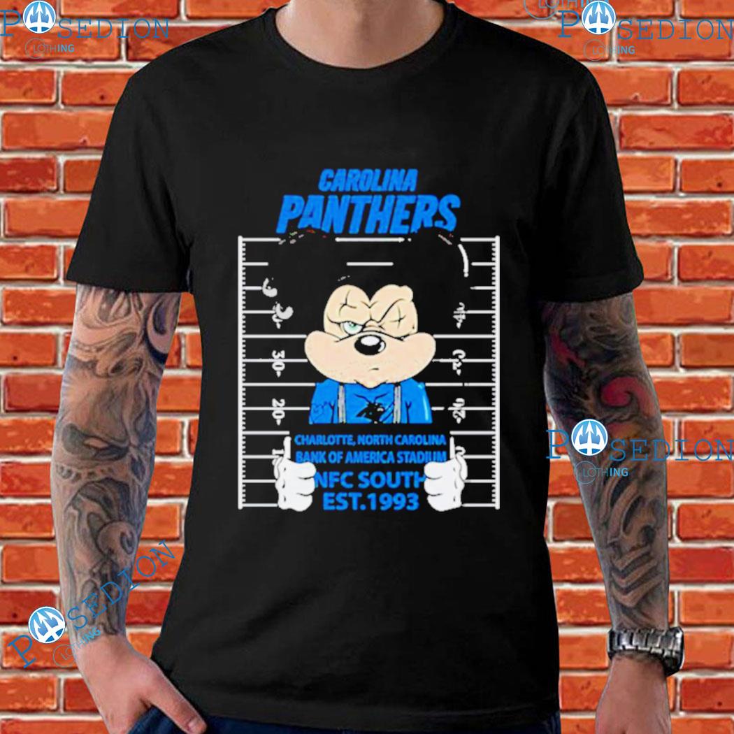 North Carolina South Carolina of Carolina Panthers logo shirt