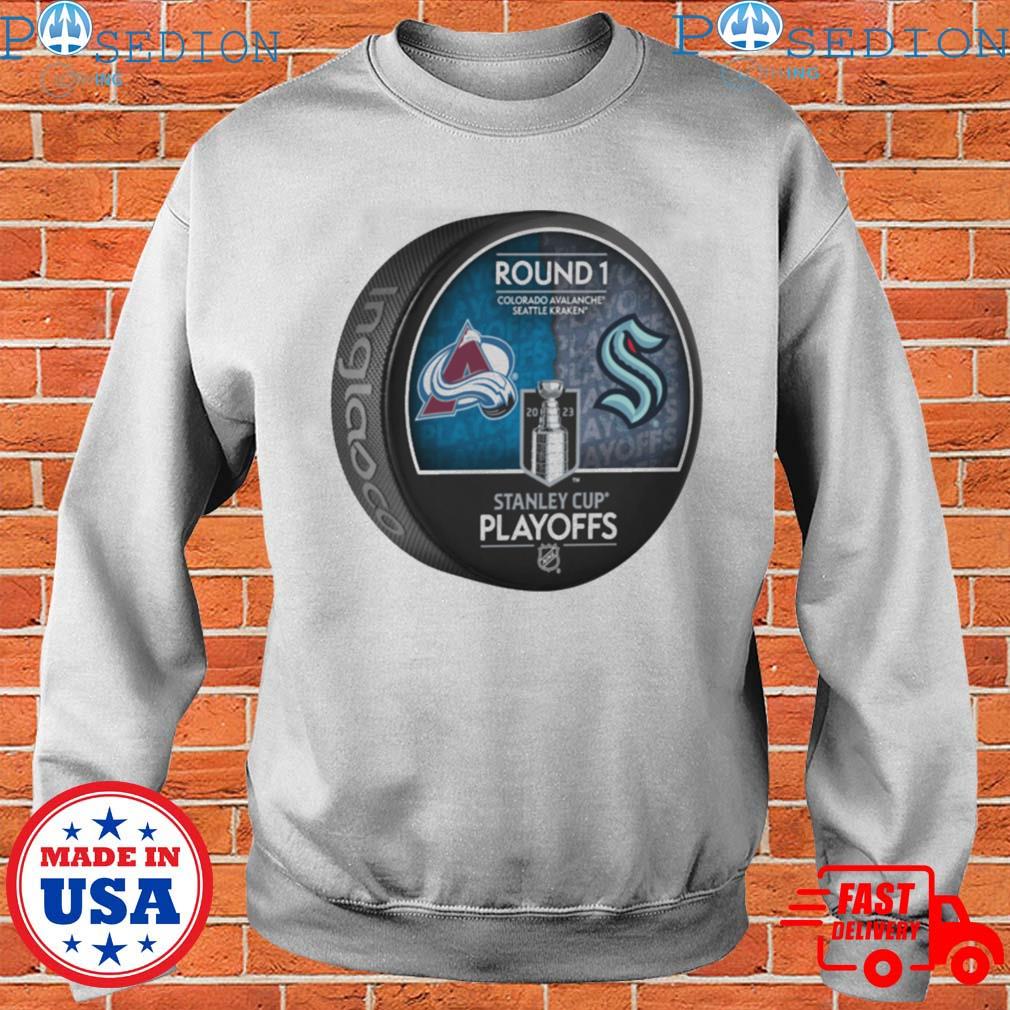 Seattle kraken vs Colorado avalanche 2023 stanley cup playoffs shirt,  hoodie, sweater, long sleeve and tank top