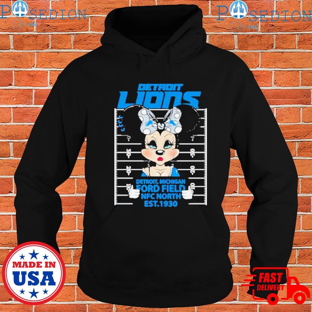 Detroit Lions Minnie Mouse Detroit Michigan Ford Field Nfc North Est 1930  Shirt - Limotees