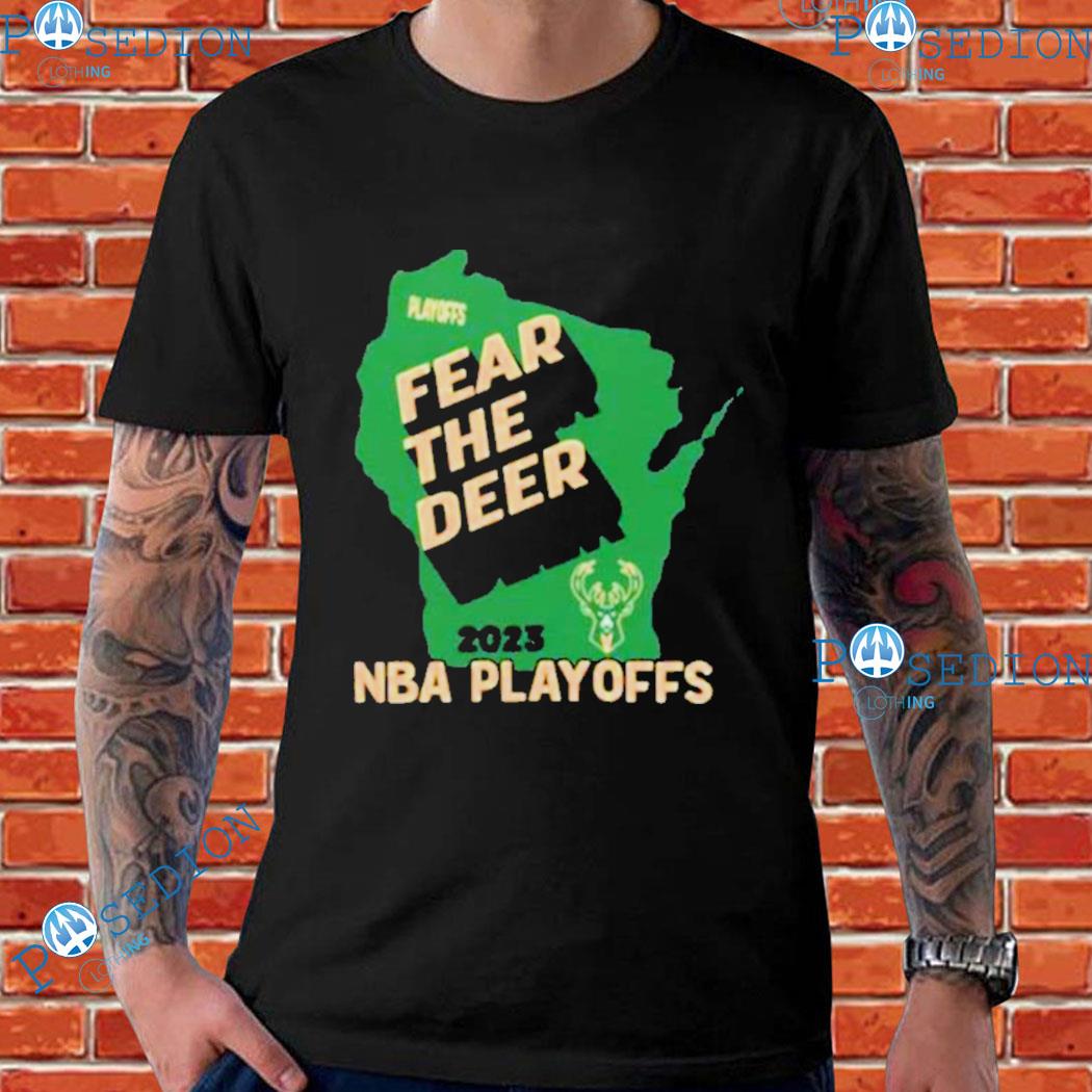 Fear the deer 2023 NBA playoffs milwaukee bucks png T-shirt, hoodie,  sweater, long sleeve and tank top