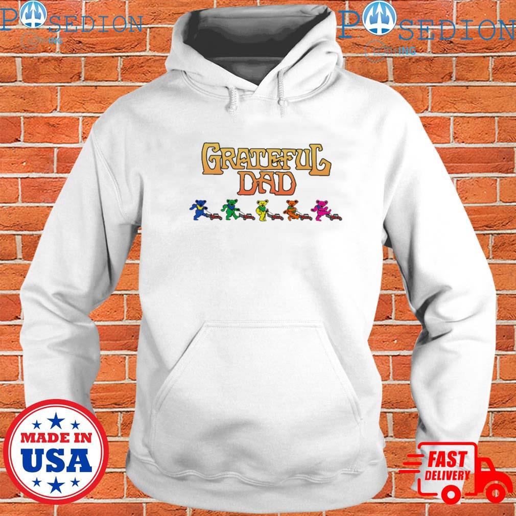 Grateful dad mowing bears T-shirts, hoodie, sweater, long sleeve