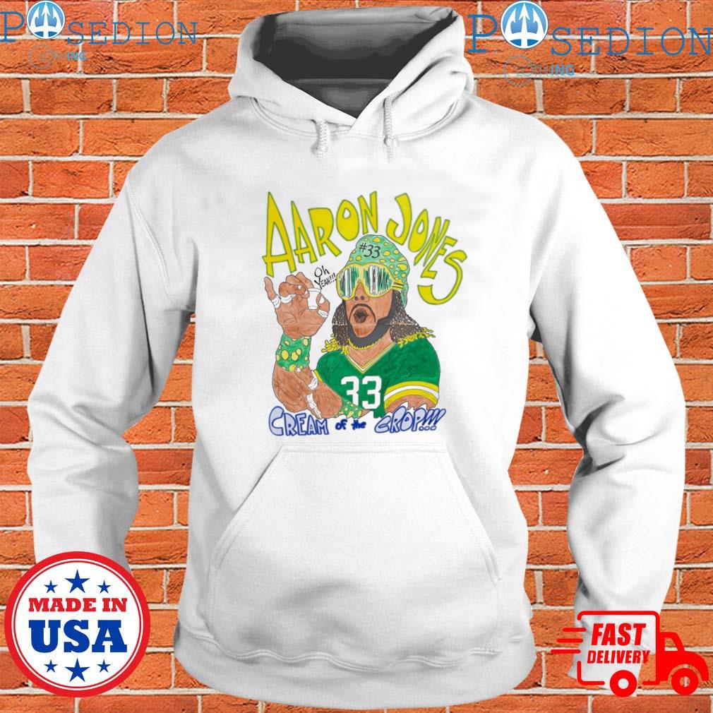 Aaron Jones 33 cream of the crop shirt, hoodie, sweater, long