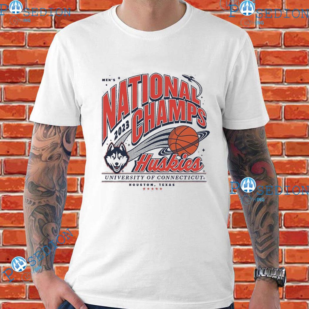 Homefield Gray UConn Huskies 2023 NCAA Men's Basketball National Champions  T-Shirt