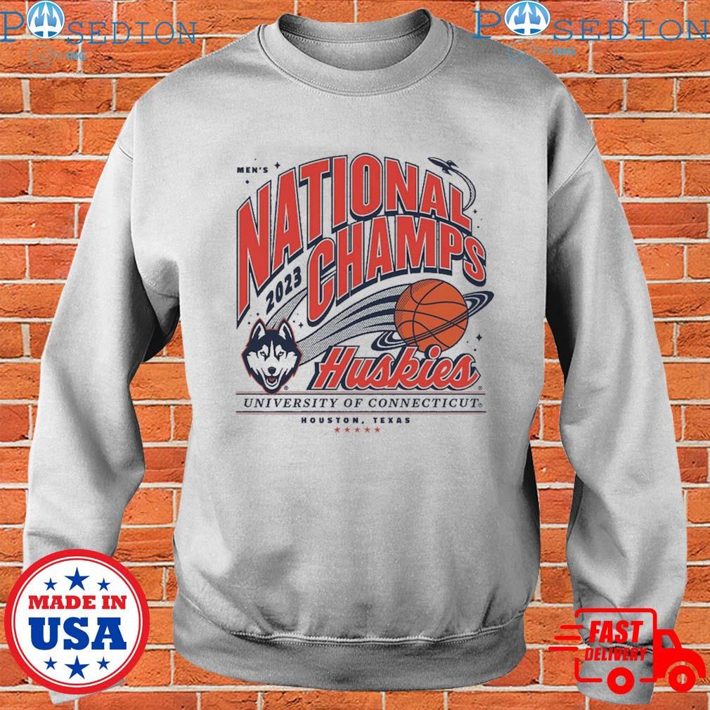 Homefield Gray UConn Huskies 2023 NCAA Men's Basketball National Champions  T-Shirt