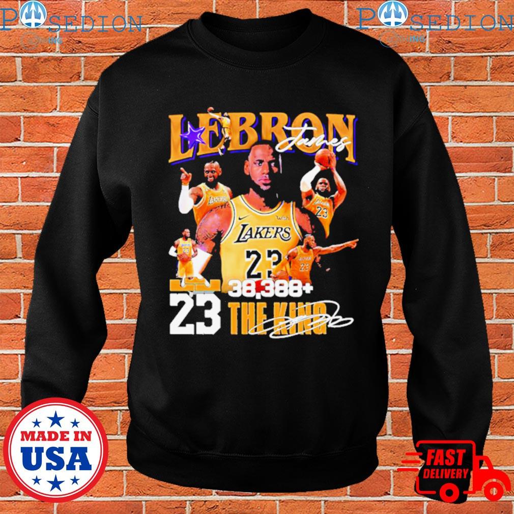 Lakers lebron 23 the king signature T-shirt, hoodie, sweater, long