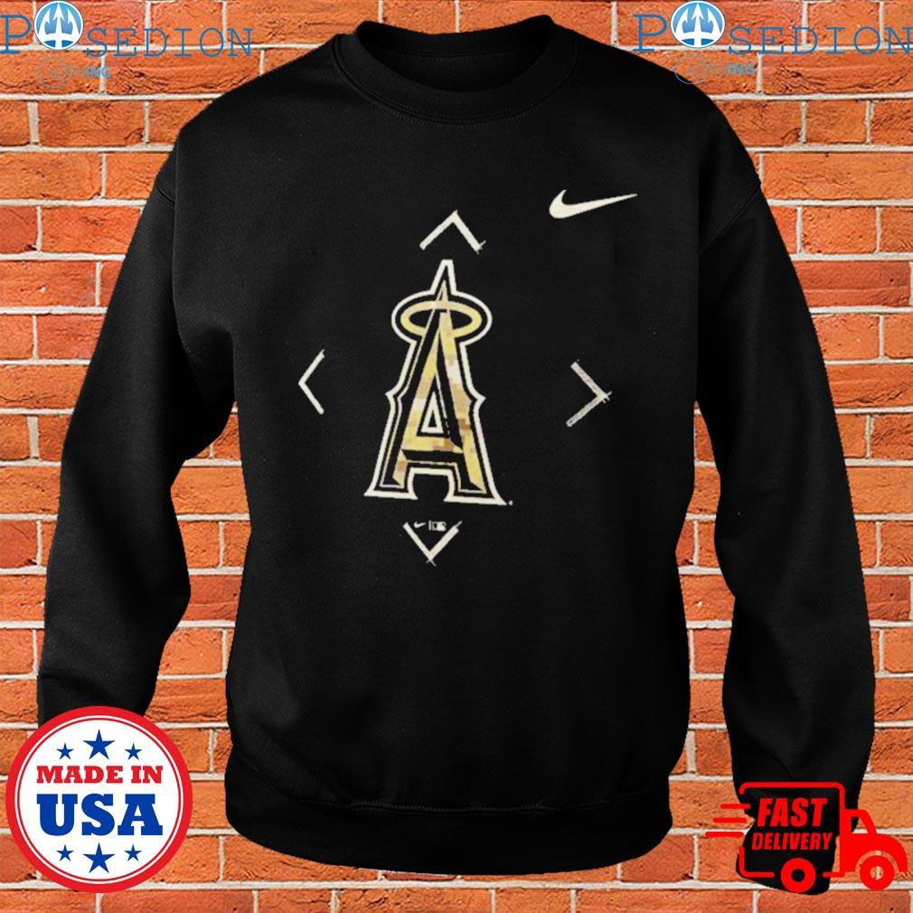 Los Angeles Angels Nike Camo Logo 2023 Shirt - Limotees